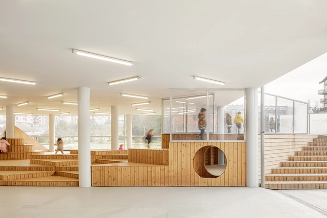 圣安东尼奥学校外部空间 / ELE Arkitektura - 室内图, 其他建筑, 表皮