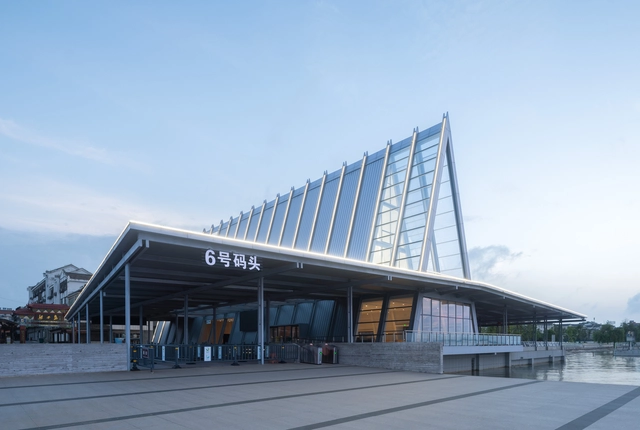 Liangzi Island Off-island Pier / UAO Design - Exterior Photography, Cultural Center, Facade