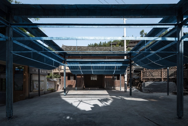 Praça Azul / Atelier Guo - Fotografia de Exterior, Estruturas E Instalações, Fachada, Viga