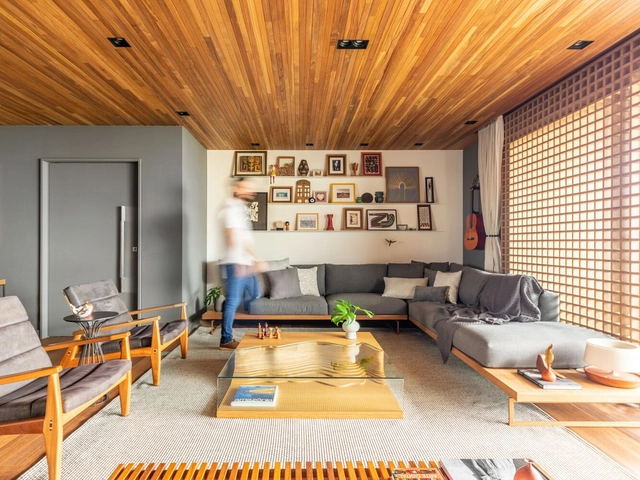 Apartamento Tito 2 / Pietro Terlizzi Arquitetura - Fotografia de Interiores, Interiores De Apartamentos, Viga, Mesa