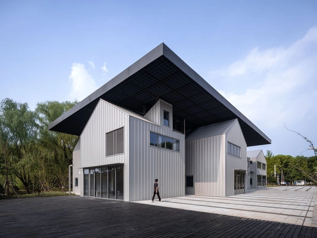 昆山城市生态森林公园游客中心 / 阿科米星建筑设计 - 建筑图, 游客中心, 表皮
