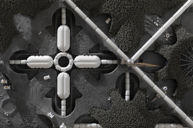Hassell apresenta masterplan de habitat lunar - Imagem de Destaque