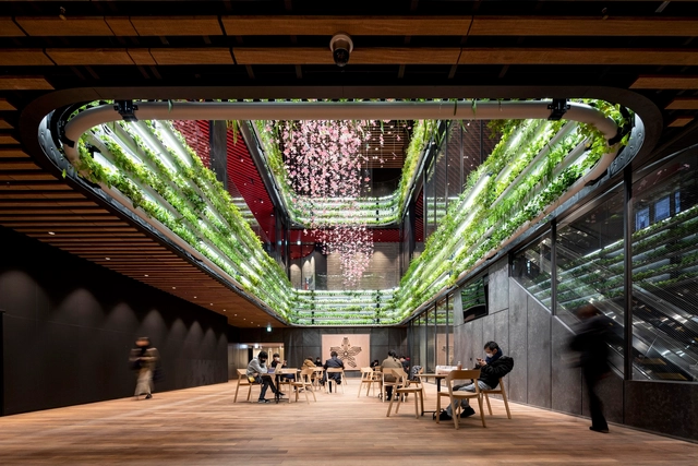 YANMAR TOKYO 商业和办公大楼 / 日建设计 - 室内图, 商业建筑, 梁, 椅子, 桌子
