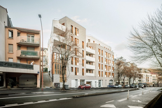 Apartamentos en la ladera / AUP/Architectes - Fotografía exterior, Vivienda Social, Fachada