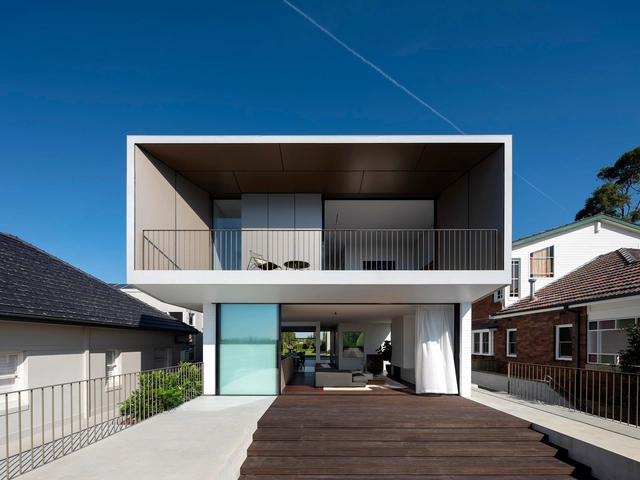 Strata House / pH+ Architects - Exterior Photography, Houses, Facade, Door, Stairs, Handrail
