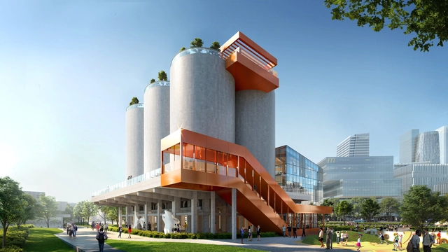 Revitalización de la costa de Shanghai: MVRDV transforma edificios industriales en el centro cultural West Bund Dream Center - Imagen Principal