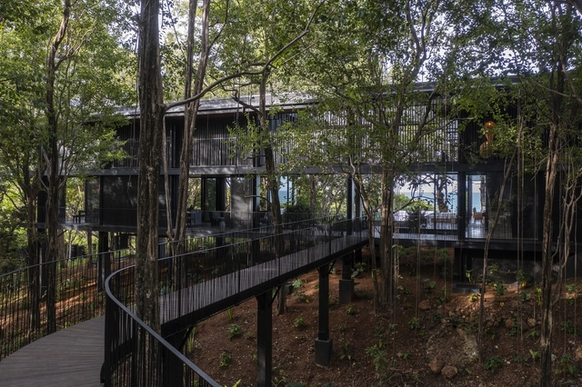 Casa Perla Negra / Salagnac Arquitectos - Fotografía exterior, Casas, Cierros, Barandas, Bosque