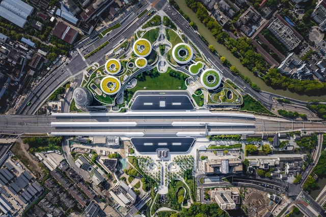 嘉兴火车站 / MAD Architects - 火车站, 表皮, 拱, 城市