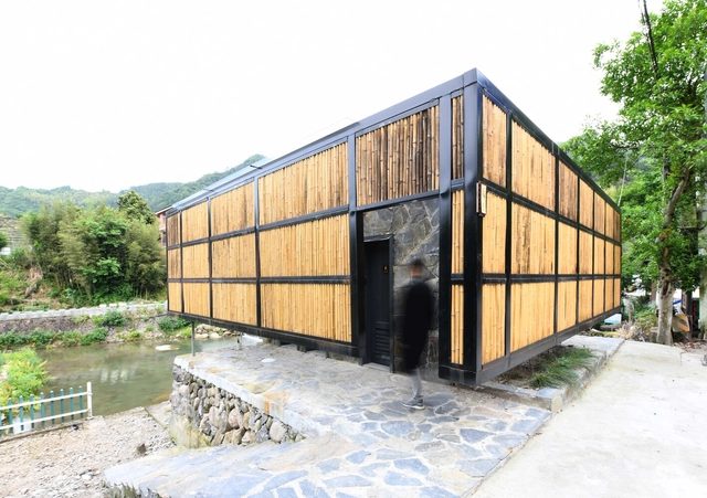 松阳县大岭根公厕 / 有氧建筑 + 元坤设计 - 建筑图, 公共建筑, 表皮, 门