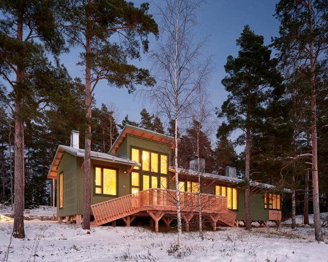 Huvila House / Jenni Reuter - Exterior Photography, Houses, Facade, Door, Forest
