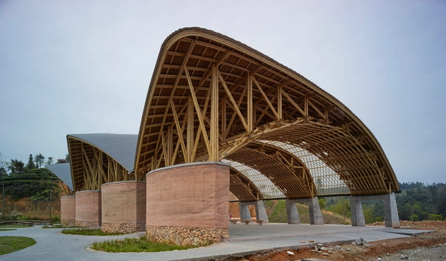 Mercado de Chá de Zhuguanlong / THAD SUP Atelier - Fotografia de Exterior, Mercado, Arco, Fachada