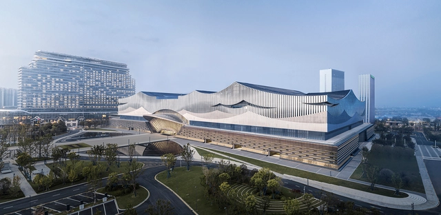 Changsha International Conference Center / Architectural Design and Research Institution of SCUT - Exterior Photography, Sustainability, Facade