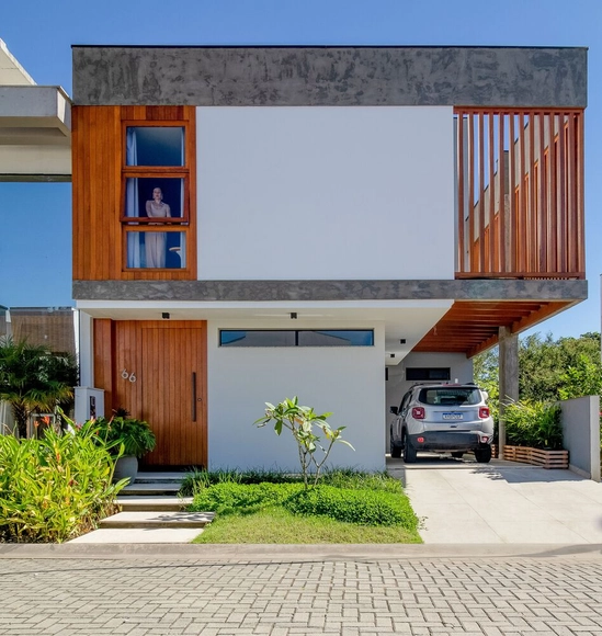 Casa Brisas / Bloco B arquitetura - Fotografia de Exterior, Casas, Fachada, Porta, Escada