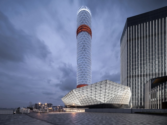 上海宝山长滩“风塔” / DLR Group - 建筑图, 演艺建筑, 表皮, 城市