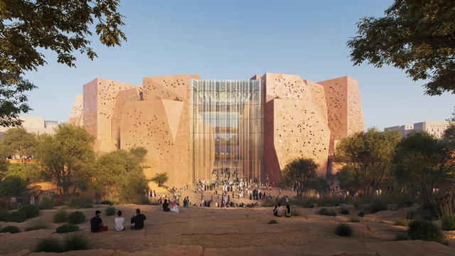 HKS Architects Unveils Geology-Inspired Design for Sports Arena in Saudi Arabia - Featured Image