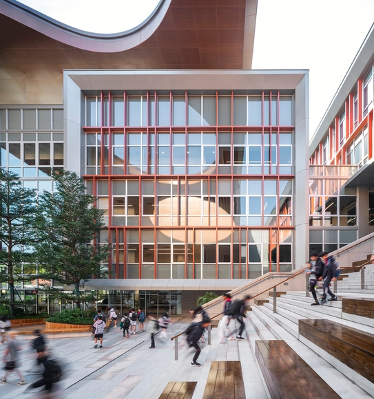 广州美国人外籍人员子女学校科学城校区 / Perkins&Will - 室内图, 加建项目, 表皮