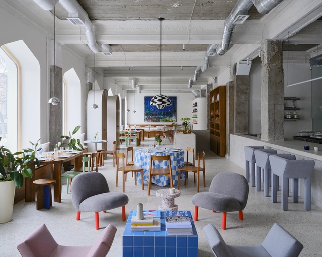 Fika Café / NAAW - Interior Photography, Coffee Shop Interiors, Table, Chair