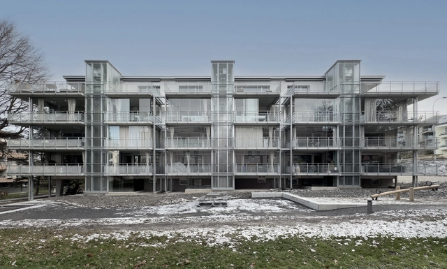 Transformation Langensand Apartment Block / Galliker und Riva Architekten - Exterior Photography, Apartments, Facade