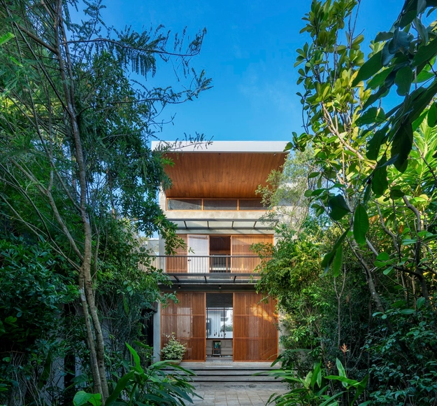 Retiro Haritha / Manoj Champika Charted Architect - Fotografia de Exterior, Casas, Jardim, Fachada