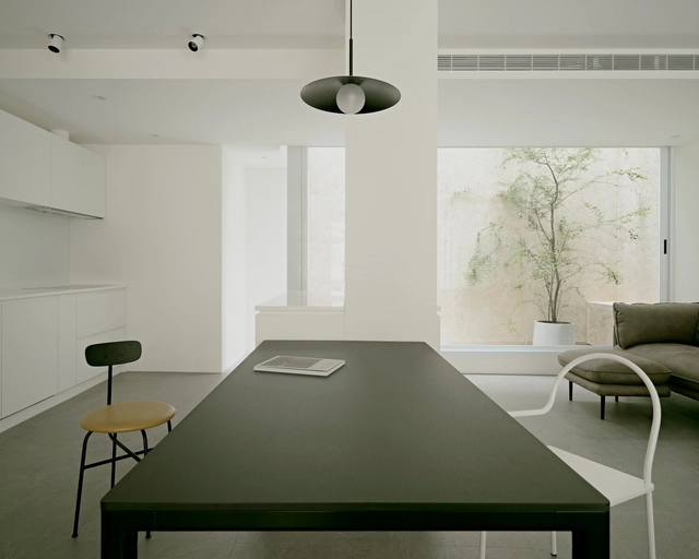Huang's Home / ZHUI Design Studio - Interior Photography, Houses, Table, Lighting, Chair
