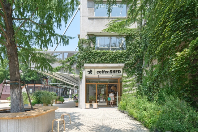 coffea SHED Columbia Circle Store / kooo architects - Exterior Photography, Store, Facade
