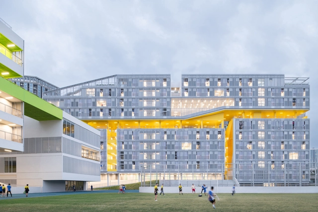 FUTIAN High-School Campus / reMIX studio - Exterior Photography, Sustainability & Green Design, Facade