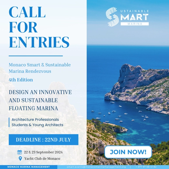Call for Entries -  Floating Marina Design - Monaco Smart & Sustainable Marina Rendez-vous - Featured Image