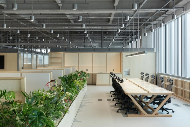 Genesis Headquarters Office / COM - Interior Photography, Offices, Facade, Table, Chair