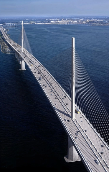 Carlo Ratti Associati and Engineer Michel Virlogeux Propose a Replacement for the Collapsed Baltimore Bridge - Featured Image