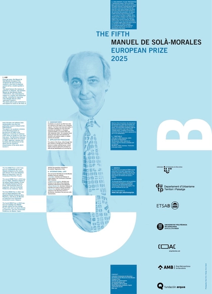 The Fifth Manuel de Solà-Morales European Prize 2025 - Featured Image