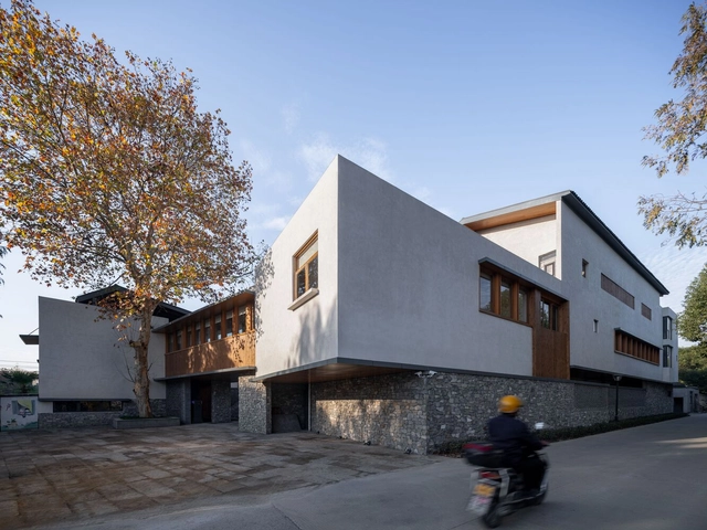 Party and Public Center of Longnan Village / Sens Architects - Exterior Photography, Community Center, Facade