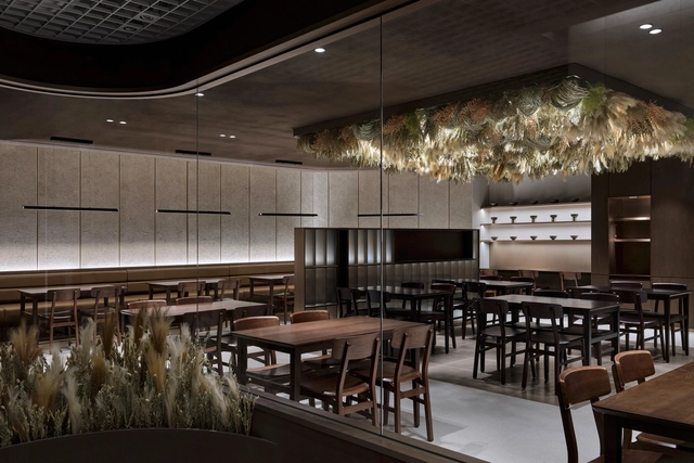 Memil Danpyeon Restaurant / Studio GIMGEOSIL - Interior Photography, Restaurant, Table, Chair