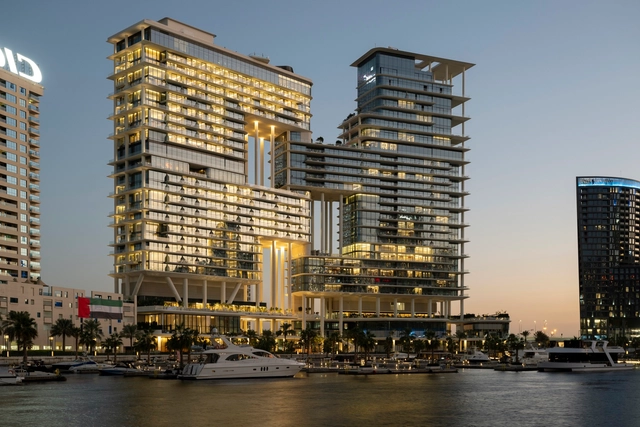 迪拜马拉西湾双住宅楼 / 福斯特建筑事务所 - 建筑图, 公寓, 表皮, 城市