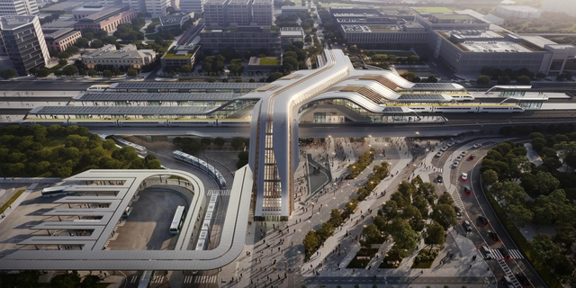 ZHA 公布‘Ülemiste 客运站’方案，采用模块化结构系统以快速建设 - 主图