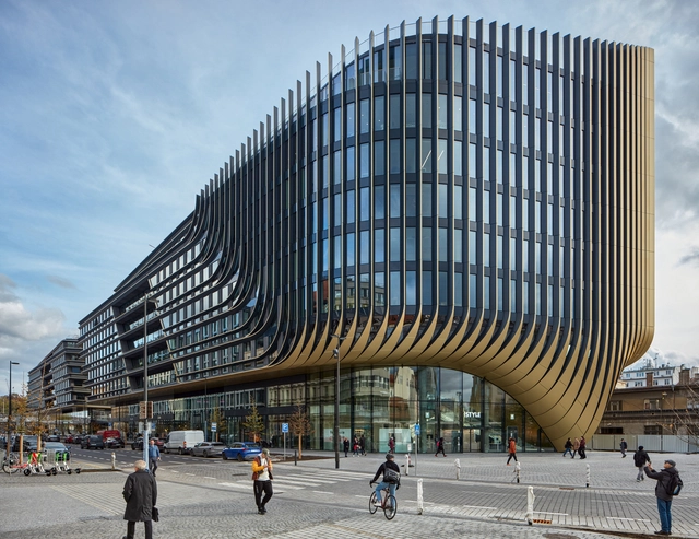 Masarycka Building / Zaha Hadid Architects - Exterior Photography, Retail , Facade, Arch