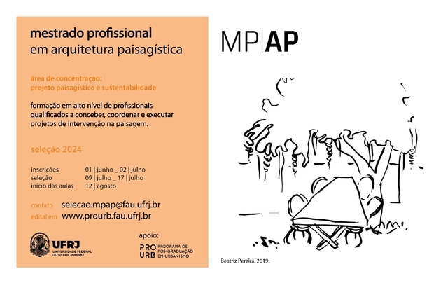 Seleção 2024 dos candidatos ao Mestrado Profissional em Arquitetura Paisagística – MPAP-FAU-UFRJ - Imagem de Destaque