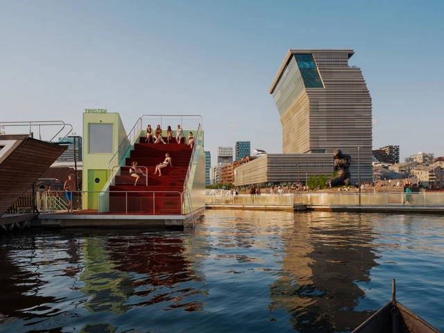 Trosten sauna flotante / Estudio Herreros - Fotografía exterior, Sauna, Fachada