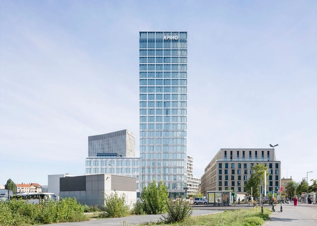 Europaplatz 高层建筑 / allmannwappner - 建筑图, 办公设施, 表皮