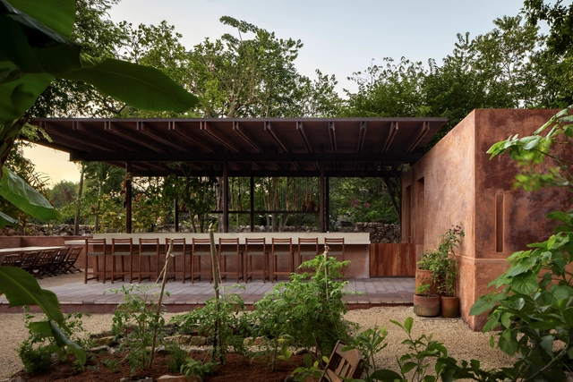 Kanché Restaurante  / VAGANTES - Fotografía exterior, Sustentabilidad, Jardín, Fachada