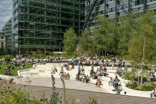 Exchange Square Park / DSDHA - Exterior Photography, Park