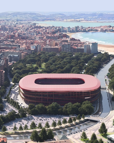 Sordo Madaleno revela su propuesta para la remodelación del Estadio El Molinón en España - Imagen Principal