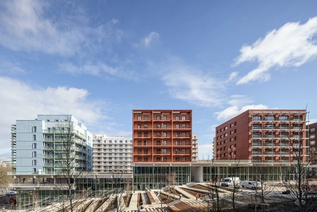 运动员之村 Quinconces 街区5号地块D1区 / Brenac & Gonzalez & Associés - 建筑图, 集合住宅, 表皮, 城市