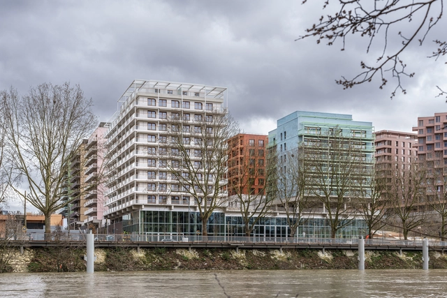 运动员之村 - Quinconces 街区1号地块D1区 / Brenac & Gonzalez & Associés - 建筑图, 集合住宅, 表皮, 城市