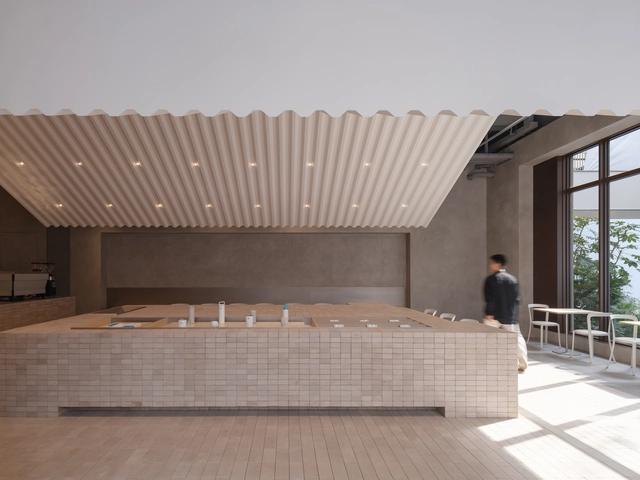 Café Blue Bottle Columbia Circle / Neri&Hu Design and Research Office - Fotografia de Interiores, Interiores De Cafeterias, Cozinha, Fachada