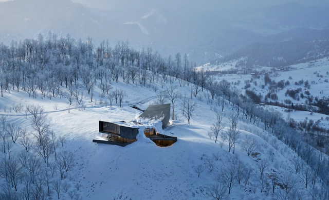 Snøhetta x NOT A HOTEL，度假屋俯瞰日本羊蹄山 - 主图