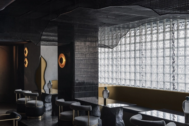 Charlee Restaurant and Bar / kaviar:collaborative - Interior Photography, Restaurant & Bar Interiors, Arch, Table, Chair