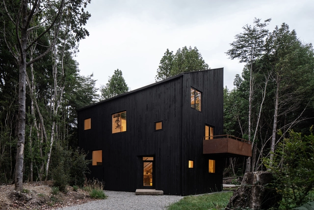 Casa Cero / Estudio Sur Arquitectos - Fotografía exterior, Casas, Fachada, Bosque