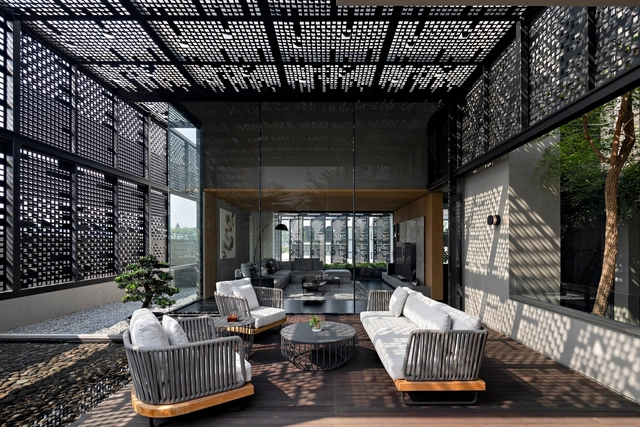Casa KC / Wahana Architects - Fotografia de Exterior, Casas, Viga, Iluminação