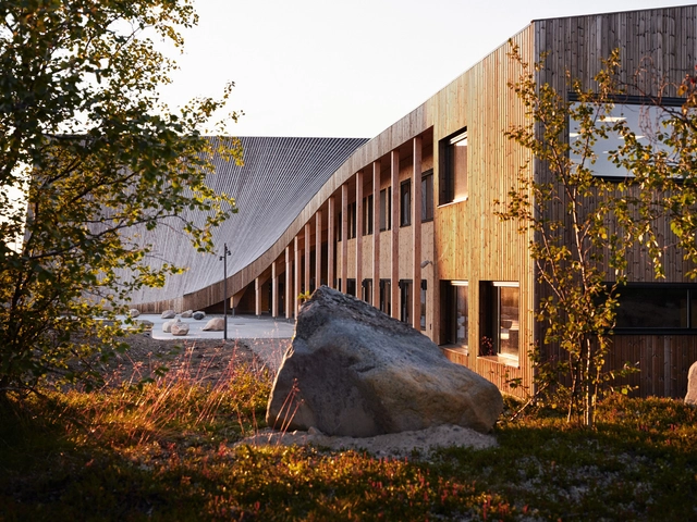 Centro Cultural Čoarvemátta / Snøhetta - Arquitectura Educacional