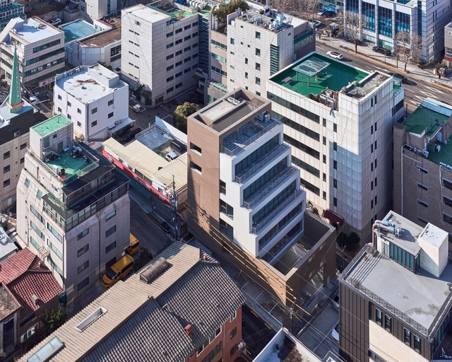 Seocho Staircase Neighborhood Living Facilities / mlnp architects - Exterior Photography, Housing, Facade, Cityscape